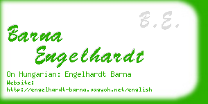 barna engelhardt business card